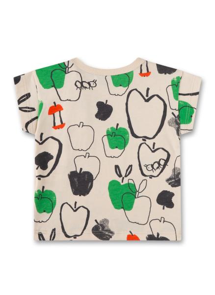 T-Shirt grün Apfel/Raupe